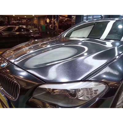 Removable Big Pearl Glitter Black & White Color Self Adhesive Vinyl Wrapping Auto Car Film