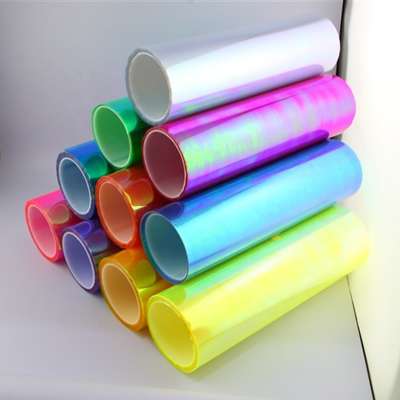 New Style 0.3*9m Colored Car Wrap Vinyl 10 Colors Chameleon Headlight Tint Film