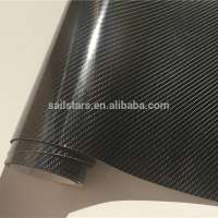 High Quality Black 5D Carbon Fiber Vinyl Wrap 4D Texture Bubble Free